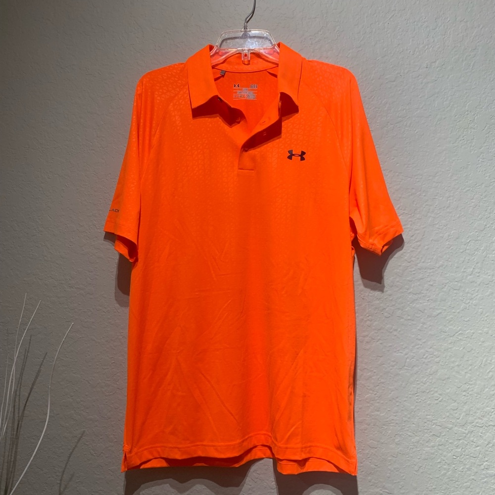 Under Armour / Orange polo / size L